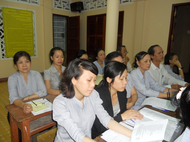 Khánh Hòa: Lớp học Phật pháp cư sĩ Áo Lam - Tp. Nha Trang khai giảng