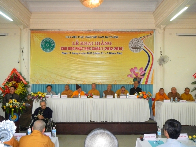 TP.HCM: Lễ khai giảng khóa cao học Phật học khóa I  (2012 – 2014) ở Học viện Phật giáo Việt Nam tại TP.HCM