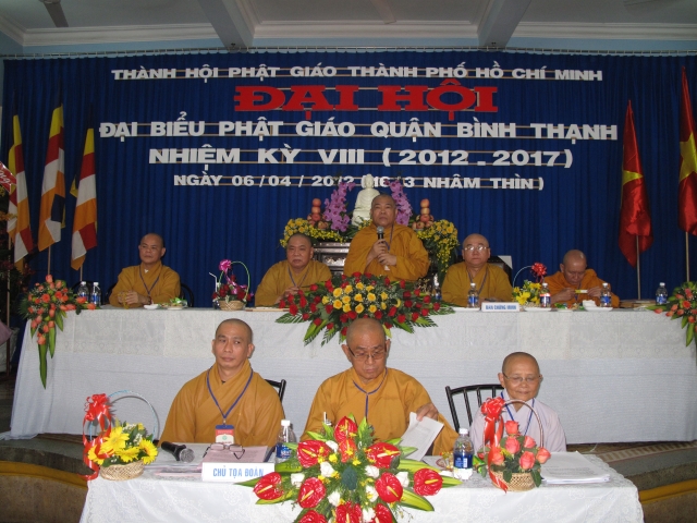 TP. HCM: Tổ chức Đại hội Đại biểu Phật giáo quận Bình Thạnh nhiệm kỳ VIII 2012 - 2017