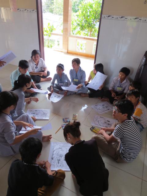 Cần Giuộc: Không khí rộn ràng khóa tu mùa hè lần thức nhất, chủ đề “Rèn luyện tài đức – Vững bước vào đời”