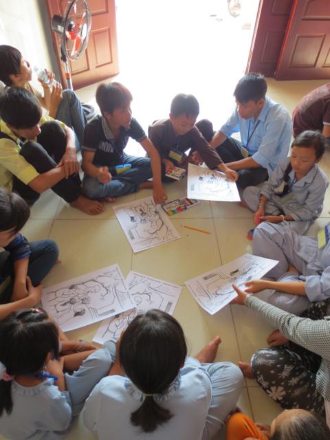 Cần Giuộc: Không khí rộn ràng khóa tu mùa hè lần thức nhất, chủ đề “Rèn luyện tài đức – Vững bước vào đời”