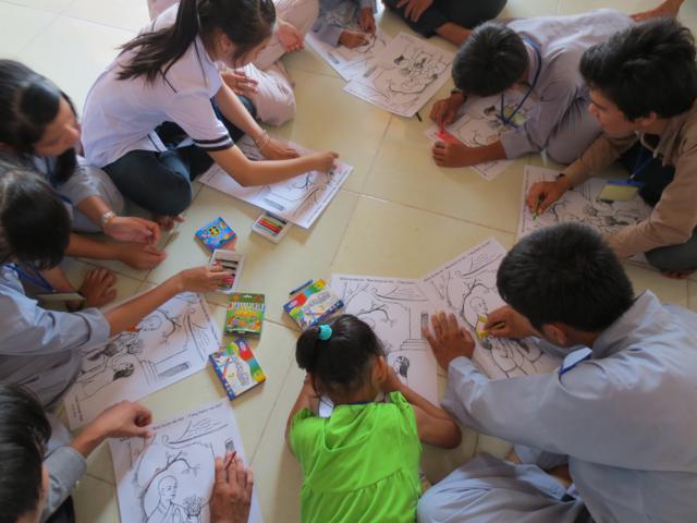 Cần Giuộc: Không khí rộn ràng khóa tu mùa hè lần thức nhất, chủ đề “Rèn luyện tài đức – Vững bước vào đời”