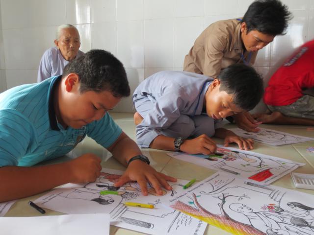 Cần Giuộc: Không khí rộn ràng khóa tu mùa hè lần thức nhất, chủ đề “Rèn luyện tài đức – Vững bước vào đời”