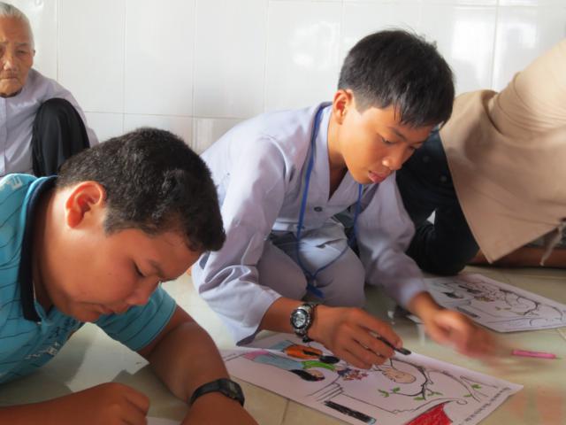 Cần Giuộc: Không khí rộn ràng khóa tu mùa hè lần thức nhất, chủ đề “Rèn luyện tài đức – Vững bước vào đời”