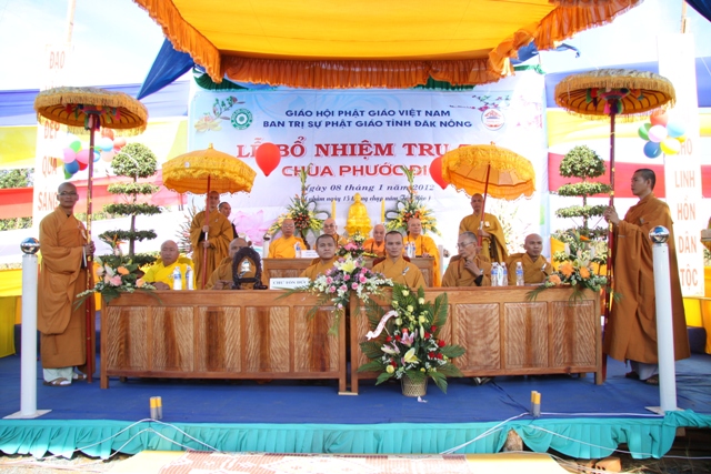 Đăk Nông: Lễ bổ nhiệm trụ trì chùa Phước Điền