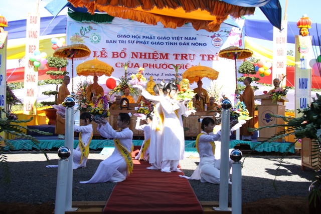 Đăk Nông: Lễ bổ nhiệm trụ trì chùa Phước Điền