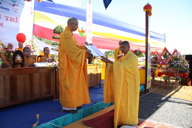 Đăk Nông: Lễ bổ nhiệm trụ trì chùa Phước Điền