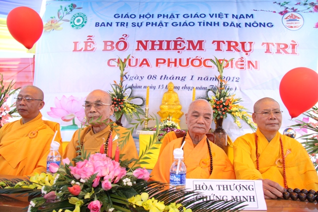 Đăk Nông: Lễ bổ nhiệm trụ trì chùa Phước Điền