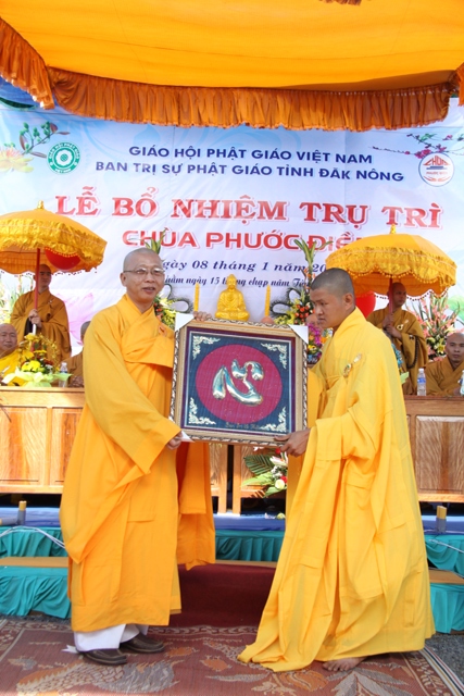 Đăk Nông: Lễ bổ nhiệm trụ trì chùa Phước Điền