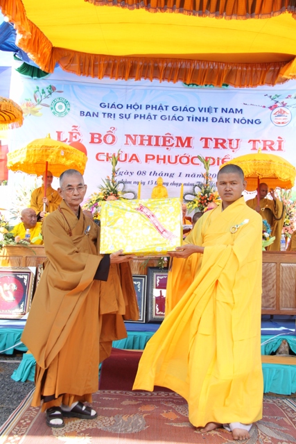 Đăk Nông: Lễ bổ nhiệm trụ trì chùa Phước Điền