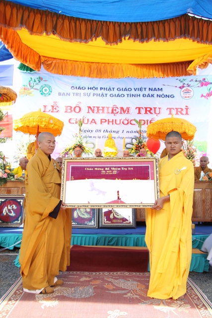 Đăk Nông: Lễ bổ nhiệm trụ trì chùa Phước Điền