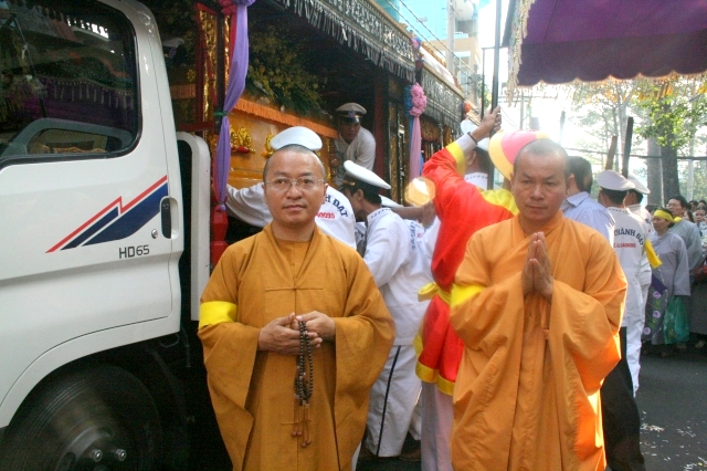 TP.HCM: Chùa Giác Ngộ di quan nhục thân cố Sa Di Ni Thích Nữ Chơn Huyền về nơi an nghĩ cuối cùng
