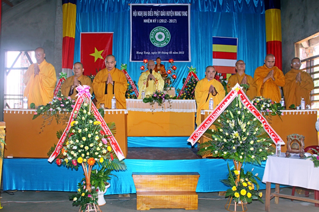 Hội Nghị Đại Biểu Phật Giáo Huyện Mang-Yang Nhiệm Kỳ I (2012-2017)