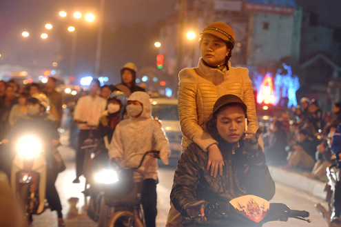 Biển người trong lễ cầu an ở chùa Phúc Khánh