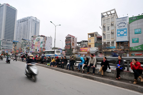 Biển người trong lễ cầu an ở chùa Phúc Khánh