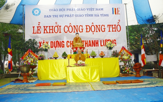 Hà Tĩnh: Lễ Động thổ xây dựng ngôi cổ tự Thanh Lương