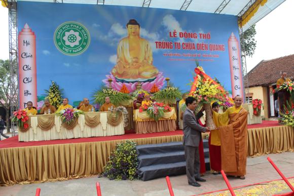 Bắc Ninh: Động thổ trùng tu xây dựng chùa Diên Quang