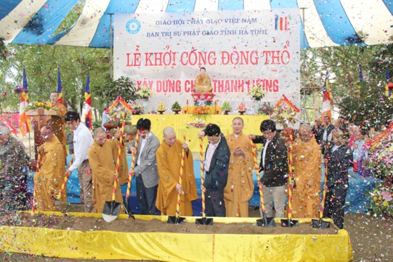 Hà Tĩnh: Lễ Động thổ xây dựng ngôi cổ tự Thanh Lương
