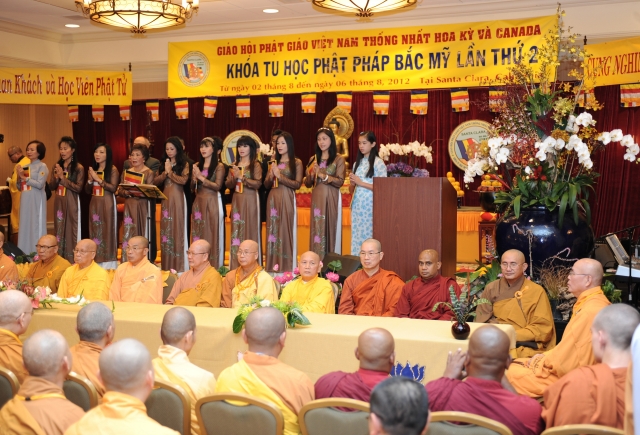 Khai mạc khóa tu học Phật Pháp Bắc Mỹ lần thứ hai tại Santa Clara, California