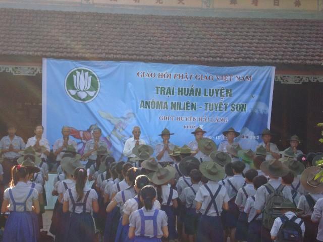 Quảng Trị: GĐPT H. Hải Lăng tổ chức trại huấn luyện A Nô Ma và Chăn Đàn Tuyết Sơn