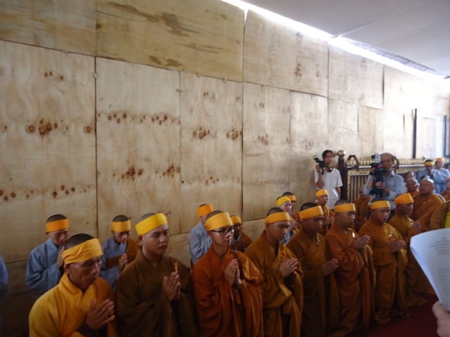 Lễ Truy niệm và Di quan cố Hòa thượng Thích Trung Hữu