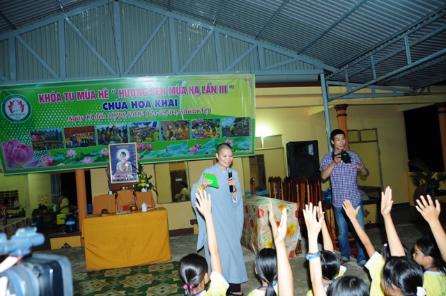 Nhật ký ngày thứ 2 khóa tu Hương Sen Mùa Hạ tại chùa Hoa Khai