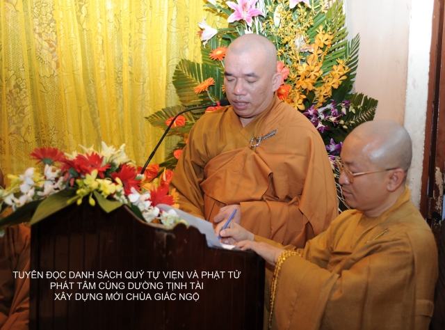 TP. HCM: Lễ đặt đá xây dựng mới chùa Giác Ngộ