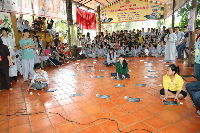 Đồng Nai: Chùm ảnh gameshow cuộc thi “Hồi trống pháp” và tô tranh với chủ đề: “Mái chùa con yêu”