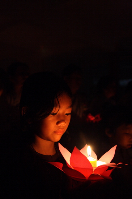 Đồng tháp: Đêm thắp đèn trời, cài hoa tri ân cha mẹ mùa báo hiếu