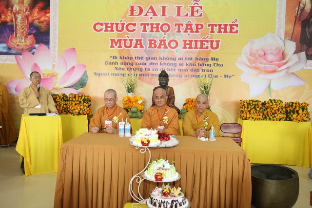 Đồng tháp: Đại lễ Vu lan báo hiếu, mừng thọ cho hơn 200 cụ cao niên