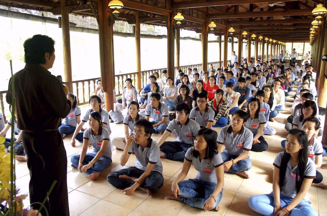 150 bạn trẻ dự khóa tu &#039;&#039;Dạo chơi miền Tịnh Độ&#039;&#039; tại nhà vườn Long Thuận