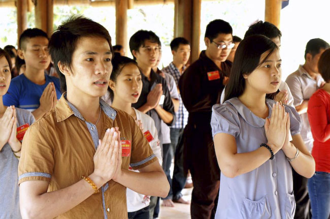150 bạn trẻ dự khóa tu &#039;&#039;Dạo chơi miền Tịnh Độ&#039;&#039; tại nhà vườn Long Thuận