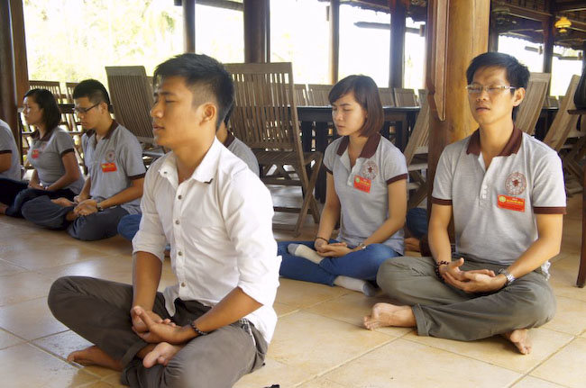 150 bạn trẻ dự khóa tu &#039;&#039;Dạo chơi miền Tịnh Độ&#039;&#039; tại nhà vườn Long Thuận