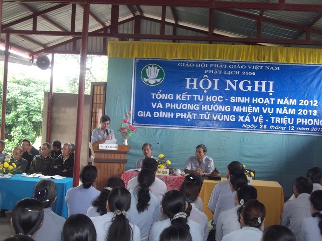 Quảng trị : BĐH Gia đình Phật tử huyện Triệu Phong tổ chức Hội Nghị thường niên