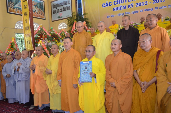 Lễ Bổ Nhiệm Các Chuyên Ban Ban Trị Sự Phật Giáo Bà Rịa – Vũng Tàu