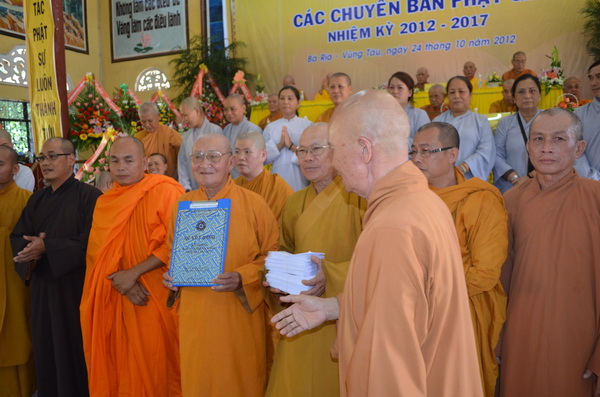 Lễ Bổ Nhiệm Các Chuyên Ban Ban Trị Sự Phật Giáo Bà Rịa – Vũng Tàu