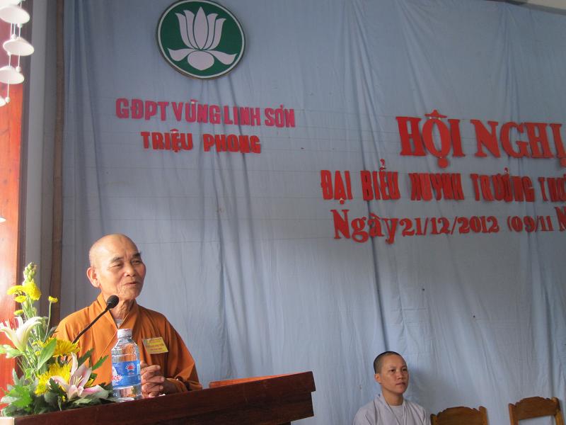 Quảng trị : BĐH Gia đình Phật tử huyện Triệu Phong tổ chức Hội Nghị thường niên