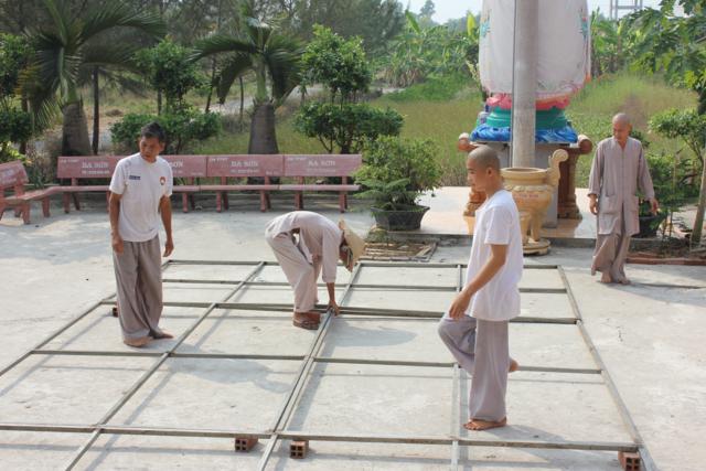 Long An: Chùa Khánh Ninh - Không khí chuẩn bị khoá tu mùa đông