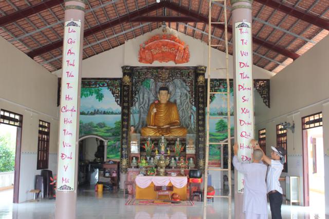 Long An: Chùa Khánh Ninh - Không khí chuẩn bị khoá tu mùa đông