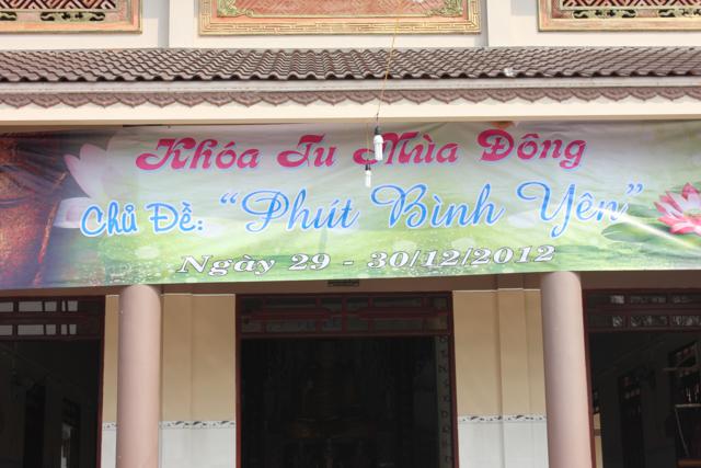 Long An: Chùa Khánh Ninh - Không khí chuẩn bị khoá tu mùa đông
