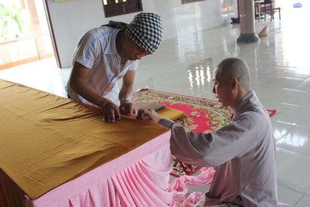 Long An: Chùa Khánh Ninh - Không khí chuẩn bị khoá tu mùa đông