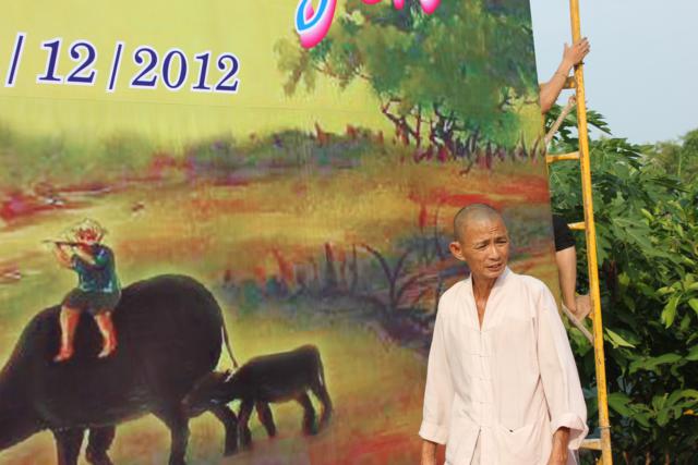 Long An: Chùa Khánh Ninh - Không khí chuẩn bị khoá tu mùa đông