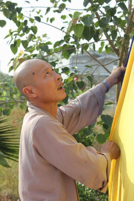 Long An: Chùa Khánh Ninh - Không khí chuẩn bị khoá tu mùa đông