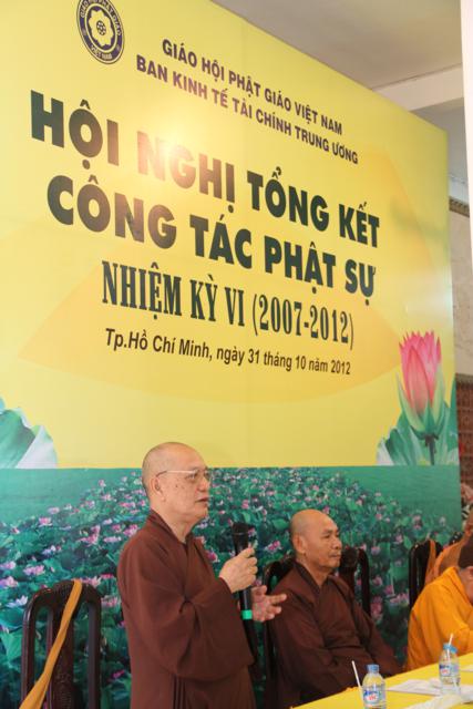 TP.HCM: Ban kinh tế tài chính TW tổ chức hội nghị tổng kết công tác Phật sự nhiệm kỳ VI (2007 - 2012)
