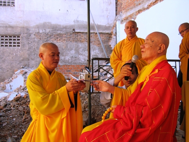 Khánh Hòa: Lễ đặt đá đại trùng tu chùa Nghĩa Quang