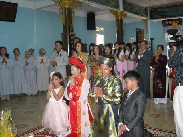 Tổ đình Nghĩa Phương tổ chức lễ hằng thuận cho Phật tử Trần Nguyễn Như Quỳnh và Lê Gia Trí