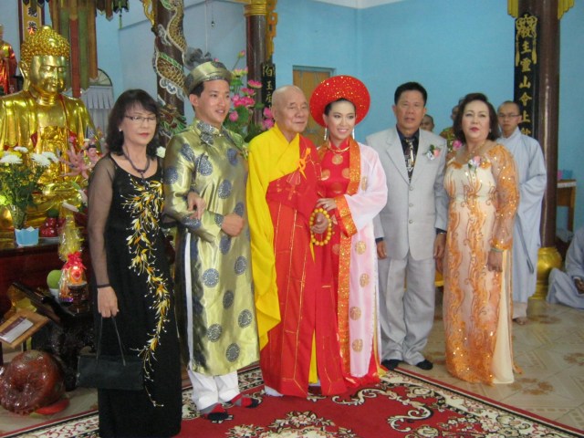 Tổ đình Nghĩa Phương tổ chức lễ hằng thuận cho Phật tử Trần Nguyễn Như Quỳnh và Lê Gia Trí