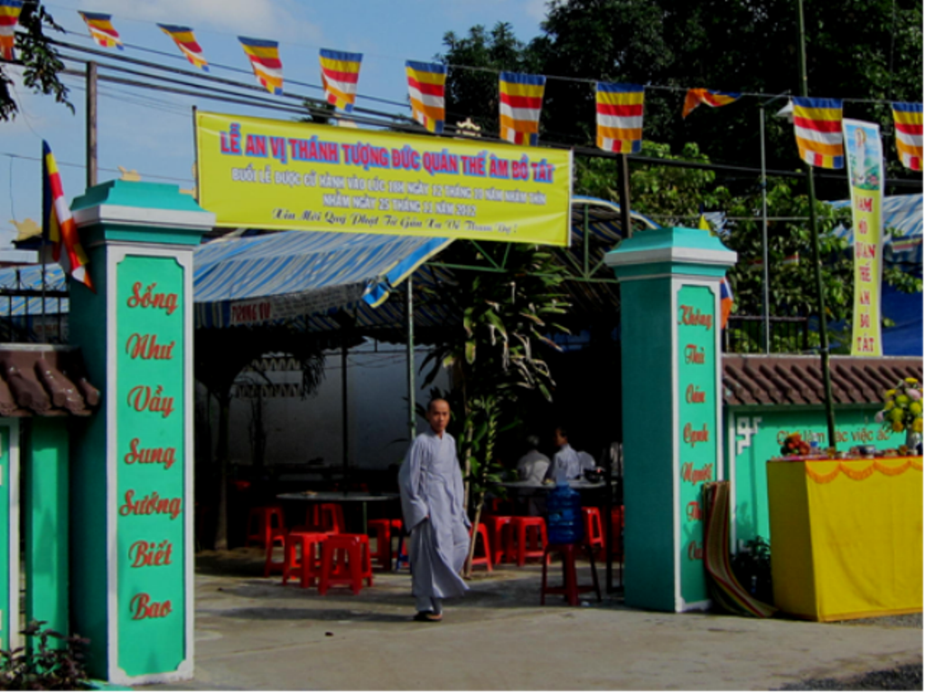 Lễ an vị tôn tượng Bồ tát Quan Âm