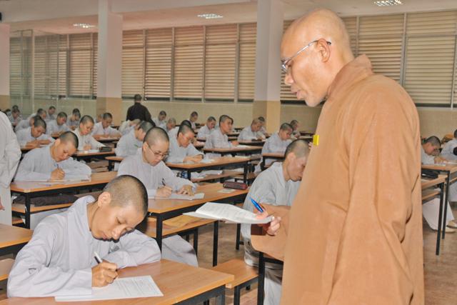 Trường Trung Cấp Phật Học TP. HCM tổ chức kỳ thi học kỳ 1 - 2 (khóa VII và VIII)