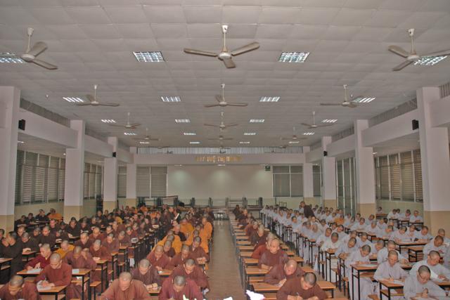 Trường Trung Cấp Phật Học TP. HCM tổ chức kỳ thi học kỳ 1 - 2 (khóa VII và VIII)